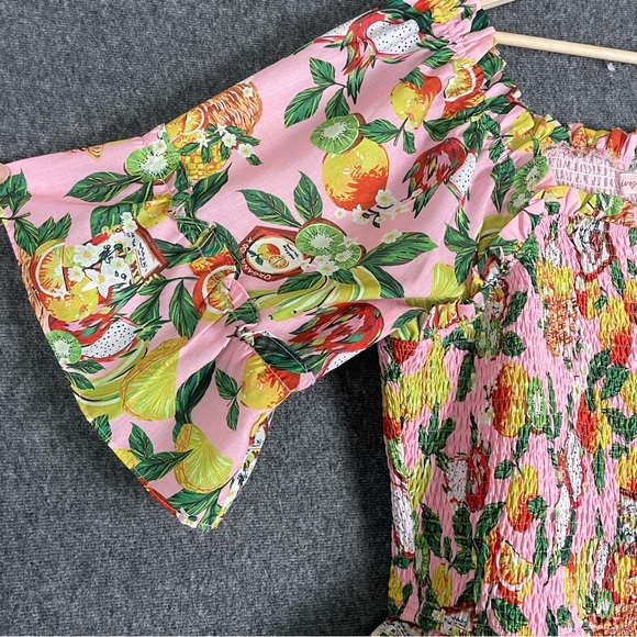 Ivy City Co Harmony Dress Women’s 1X Tropical Paradise Ruffle Tiered Colorful - Picture 6 of 14